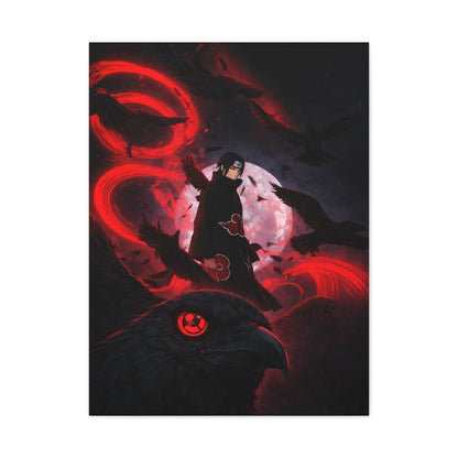Itachi Uchiha: The Crow Genjutsu Wall Art & Canvas Print