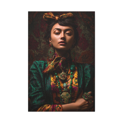 Cultural Jewel Tone Portrait Wall Art & Canvas Print