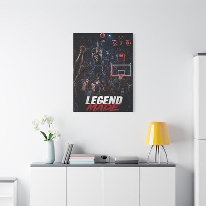 Legend Made Championship Basketball Sports Wall Art & Canvas Print