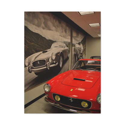 Ferrari Showroom Automotive Wall Art & Canvas Print