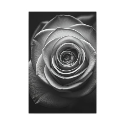 Monochrome Daisy Center Detail Wall Art & Canvas Prints