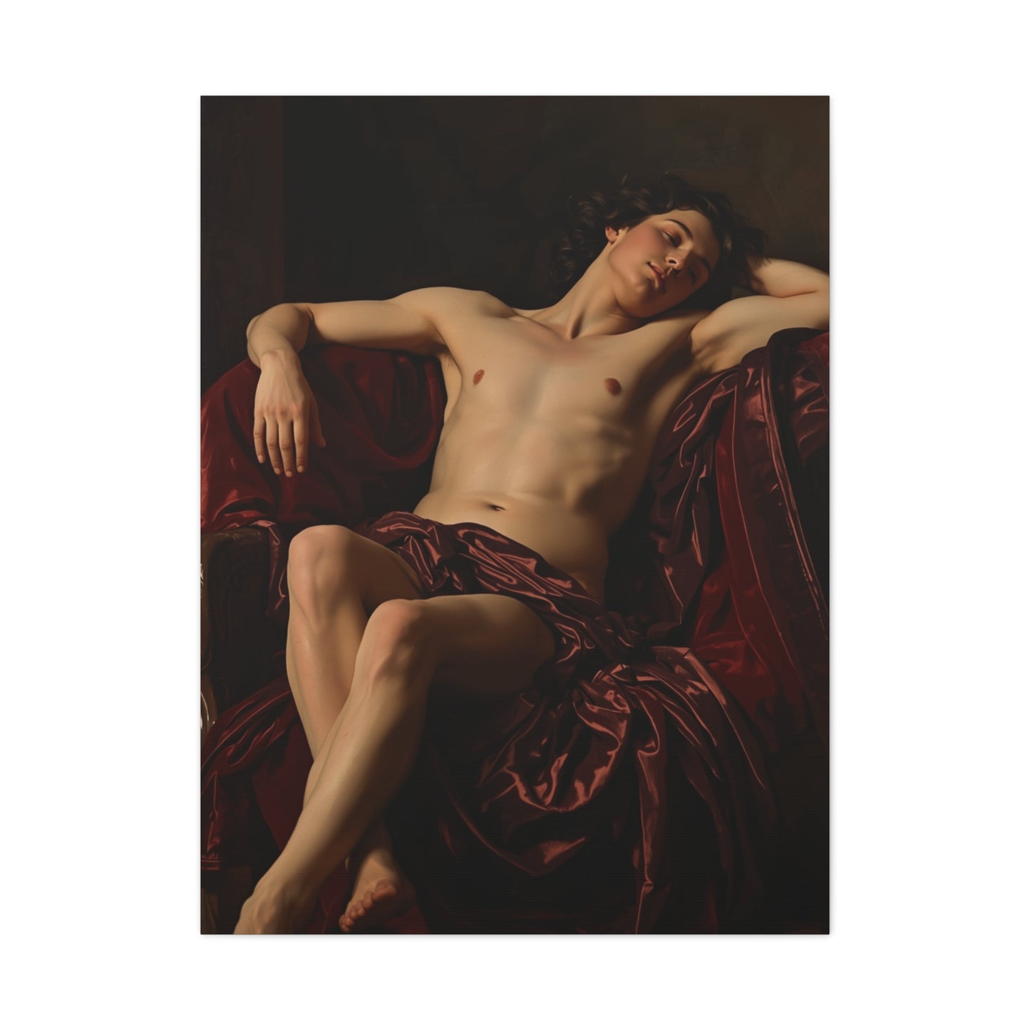 Classical Draped Male Figure Wall Art & Canvas Print
