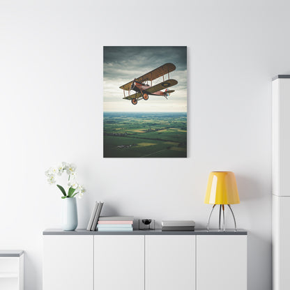 Classic Biplane Sky Journey Wall Art & Canvas Prints