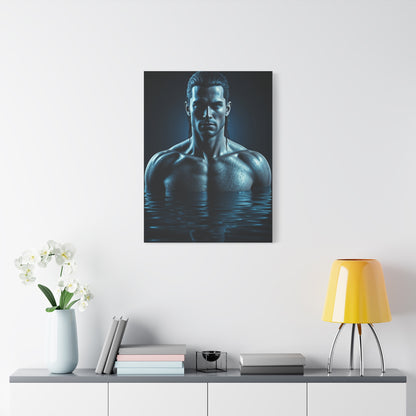 Blue Depth Masculine Form Wall Art & Canvas Prints