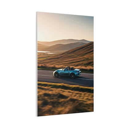 Mazda MX-5 Miata Winding Countryside Road Wall Art & Canvas Prints