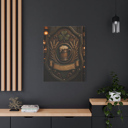 Irish Pub Heritage Crest Wall Art & Canvas Print