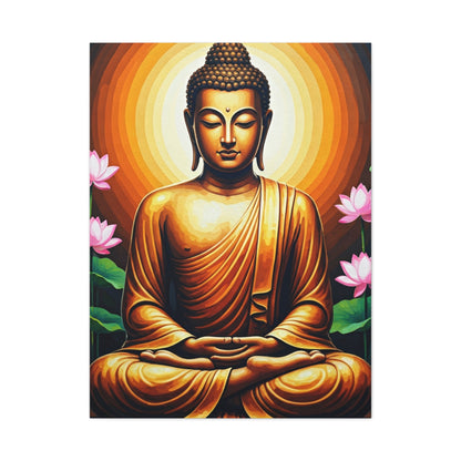 Radiant Lotus Harmony Buddha Wall Art & Canvas Prints