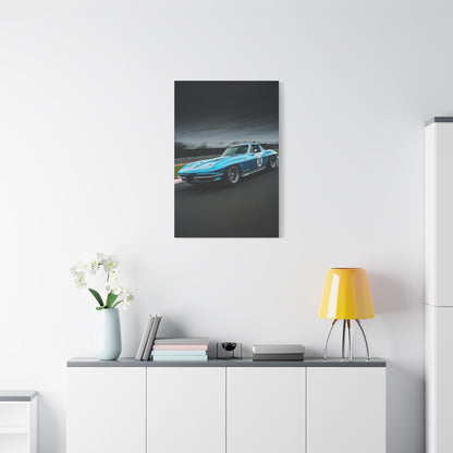 1966 Chevrolet Corvette C2 Corner Apex Performance Wall Art & Canvas Prints