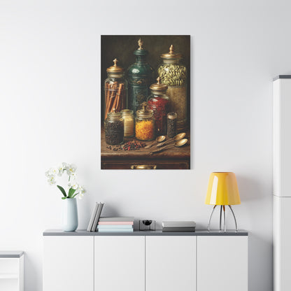 Premium Spice Jars Still Life Wall Art & Canvas Print