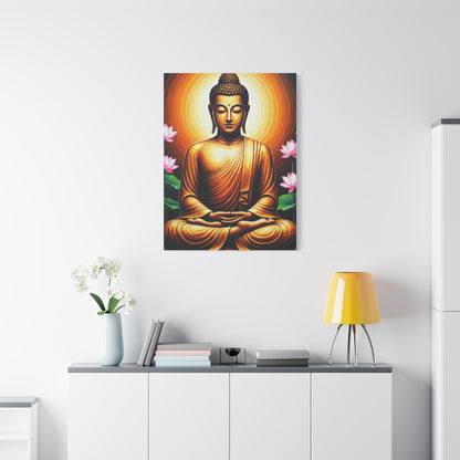 Radiant Lotus Harmony Buddha Wall Art & Canvas Prints