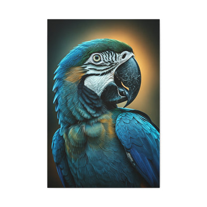 Blue Macaw with Vibrant Feathers Wall Art & Canvas Prints