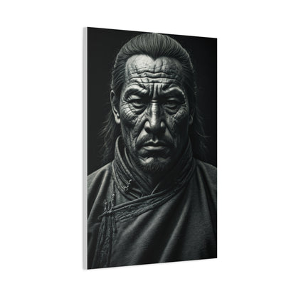 Face of Time Black & White Portrait Wall Art & Canvas Prints