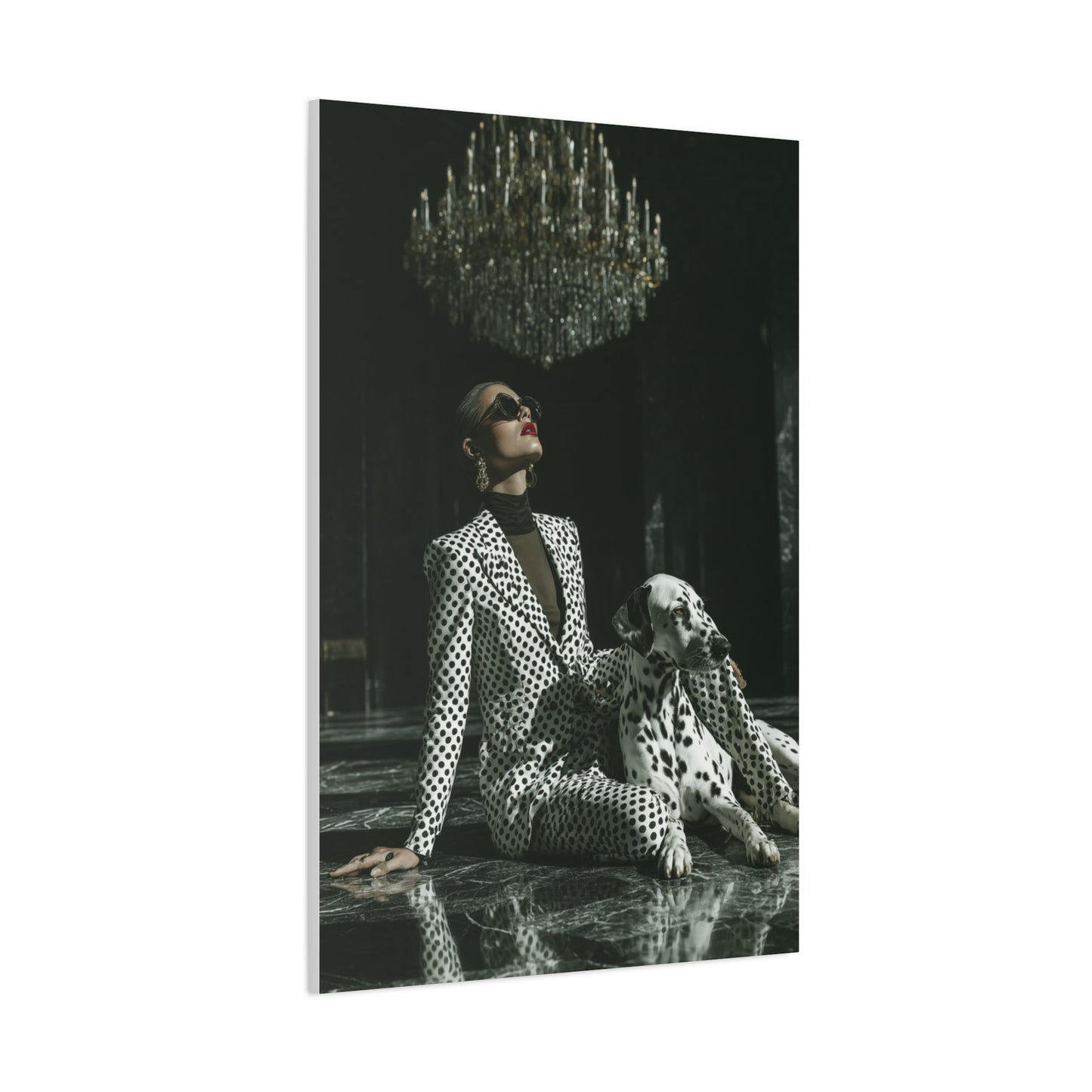 Dalmatian Fashion Editorial Portrait Wall Art & Canvas Print
