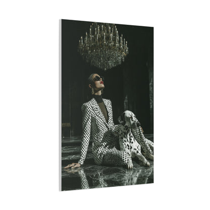 Dalmatian Fashion Editorial Portrait Wall Art & Canvas Print