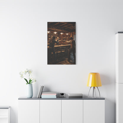 Wild West Saloon Gunfight Wall Art & Canvas Print