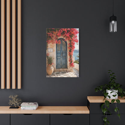 Bougainvillea Arch Mediterranean Door Tropical Wall Art & Canvas Print