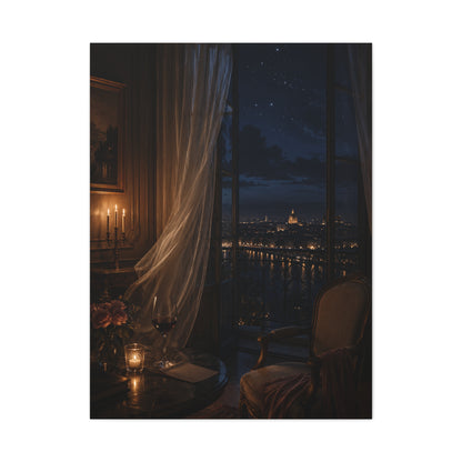 Candlelit Paris Night Romance Wall Art & Canvas Print