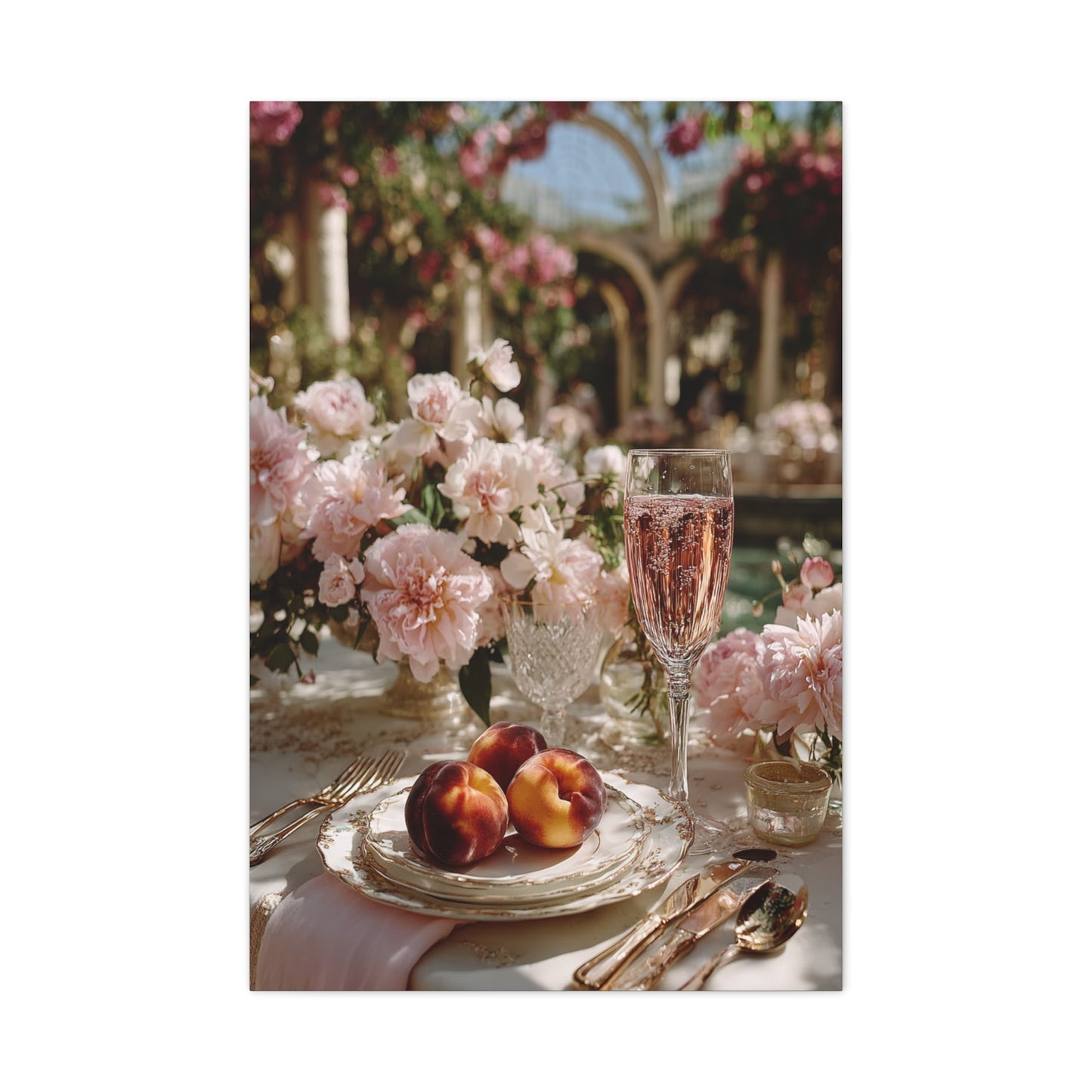Romantic Spring Brunch Table Wall Art & Canvas Print