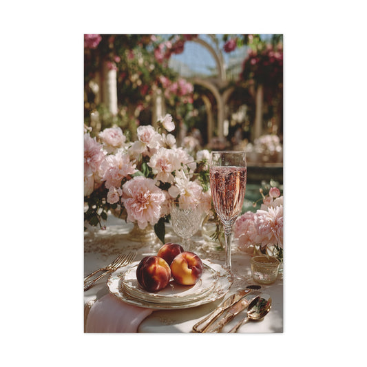Romantic Spring Brunch Table Wall Art & Canvas Print