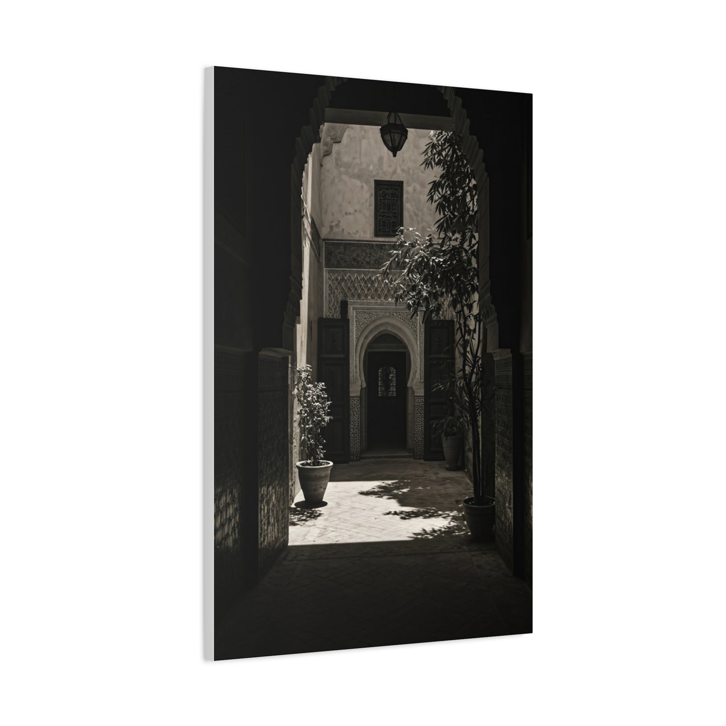 Moorish Courtyard Archway Light Wall Art & Canvas Prints