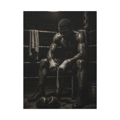Monochrome Boxer Legacy Sports Wall Art & Canvas Print