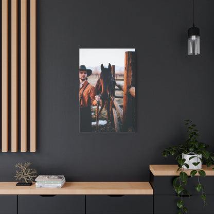 Ranch Fence Cowboy Wall Art & Canvas Print