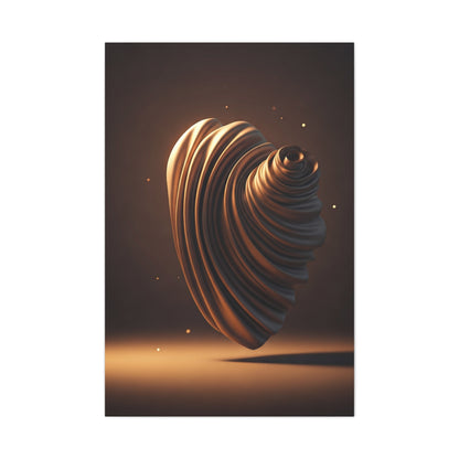 Sculpted Spiral Form Wall Art & Canvas Prints