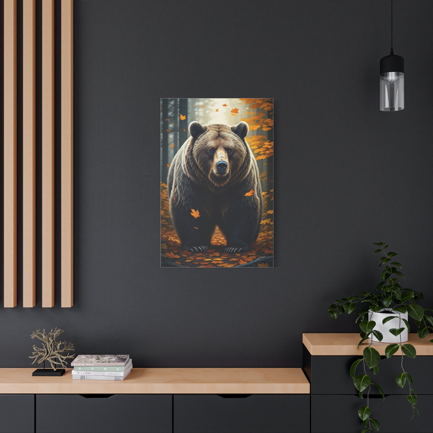 Autumn Forest Guardian Bear Wall Art & Canvas Prints