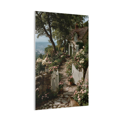 Cottage Garden Entrance Path Wall Art & Canvas Print