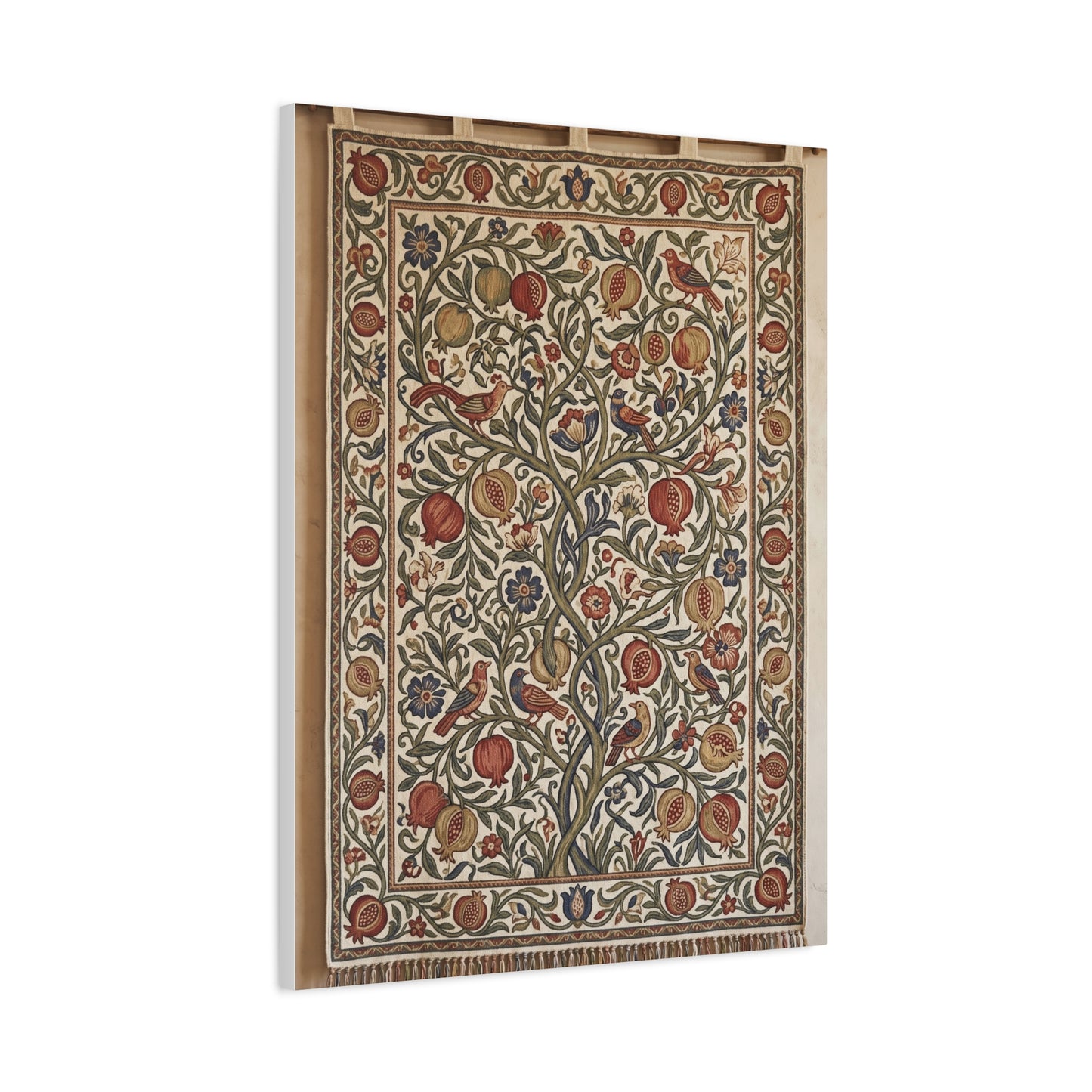 Medieval Floral Tree Tapestry Wall Art & Canvas Print