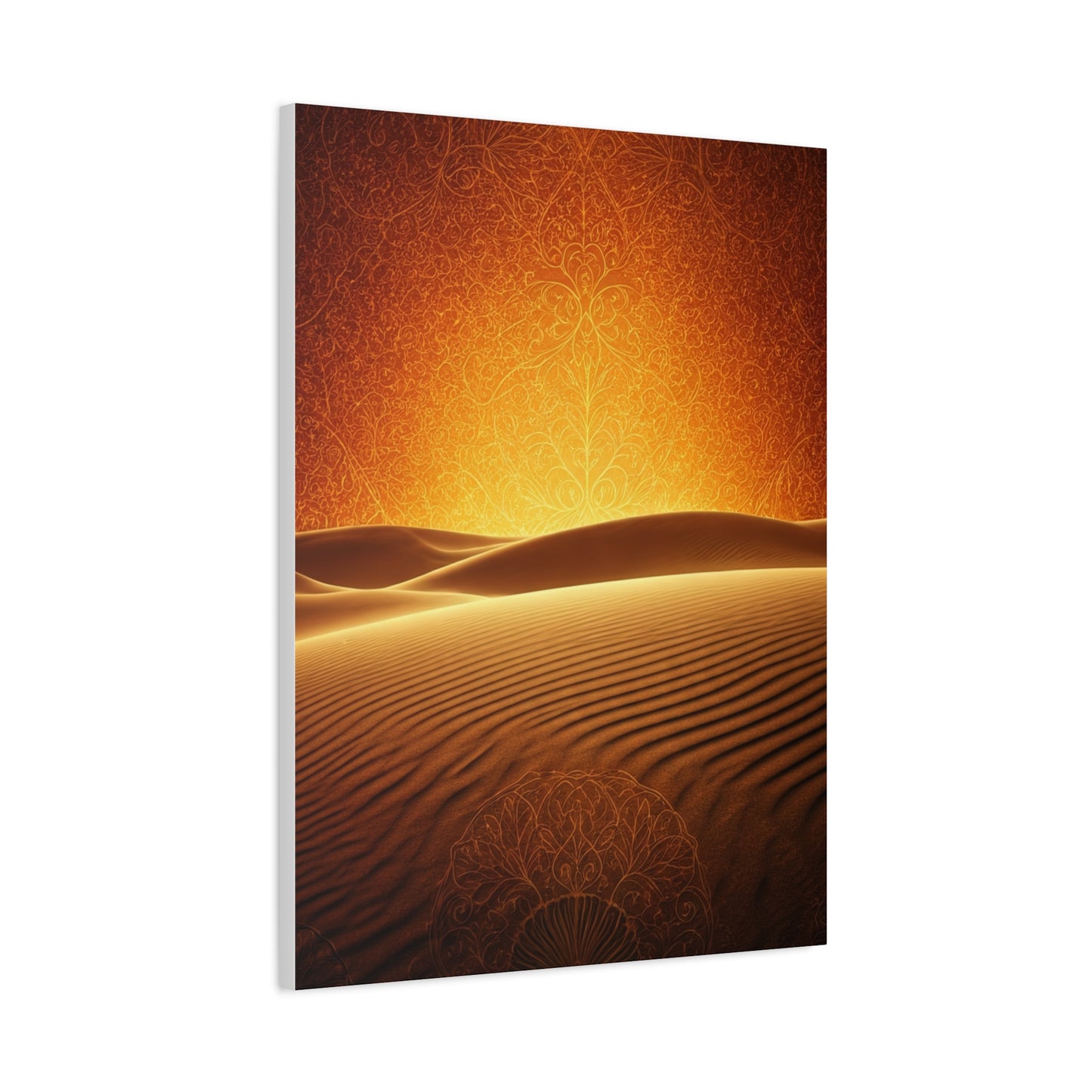 Golden Desert Mandala Horizon Wall Art & Canvas Prints