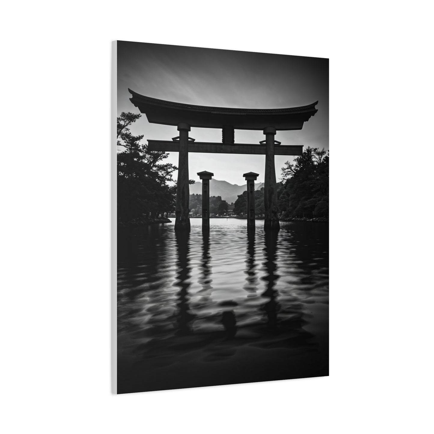Torii Gate Reflection Serenity Wall Art & Canvas Prints