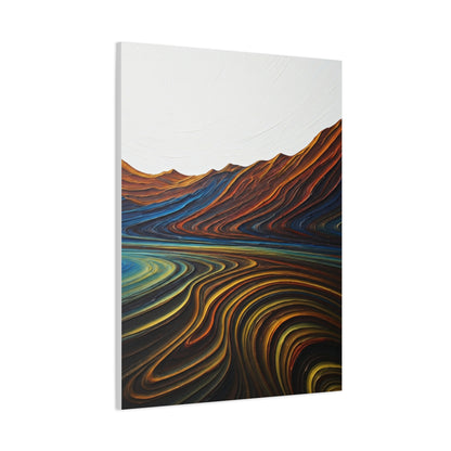 Layered Terrain Flow Abstract Wall Art & Canvas Prints