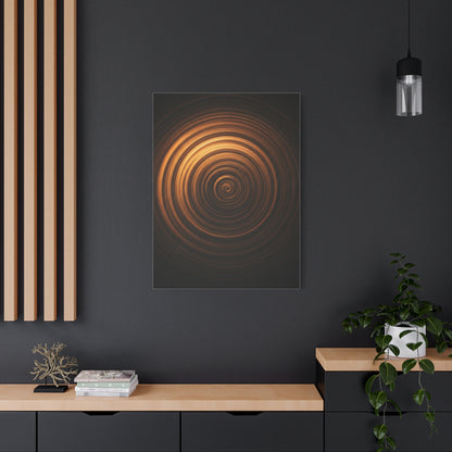 Amber Vortex Spiral Wall Art & Canvas Prints