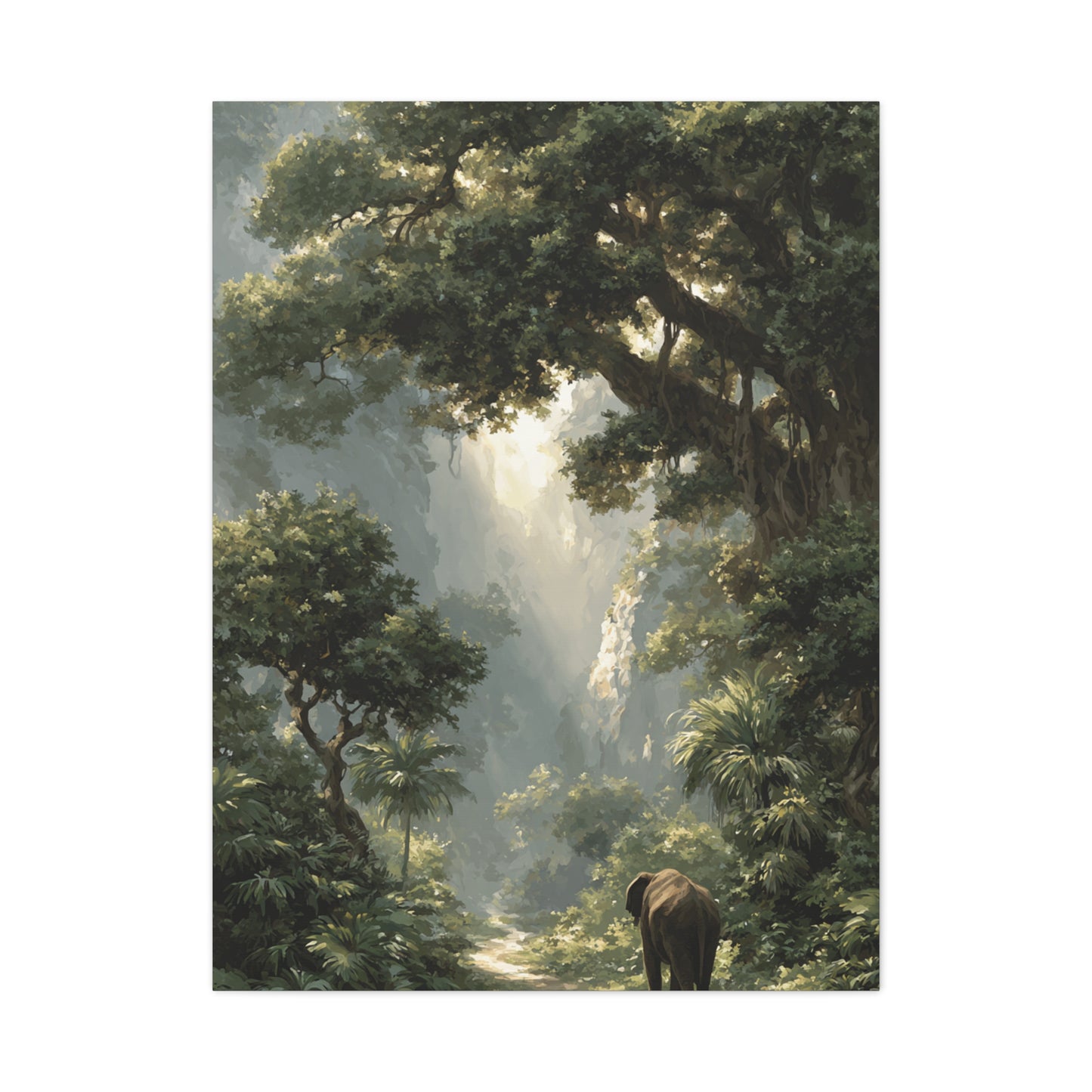 Ornate Royal Indian Elephant Wall Art & Canvas Print