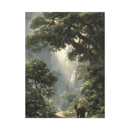 Ornate Royal Indian Elephant Wall Art & Canvas Print