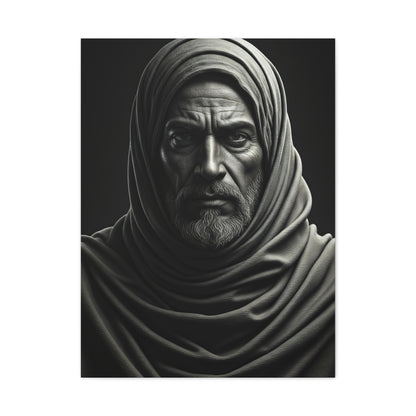 Silent Strength Black & White Elder Portrait Wall Art & Canvas Prints