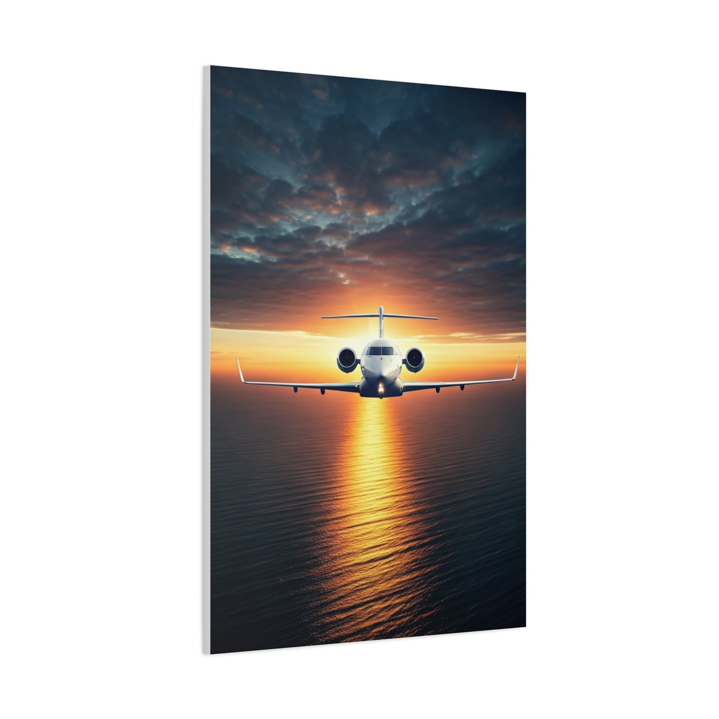 Sunset Horizon Aircraft Flight Wall Art & Canvas Prints