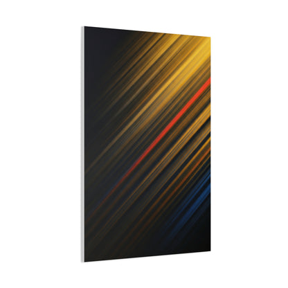 Golden Diagonal Light Abstract Wall Art & Canvas Prints