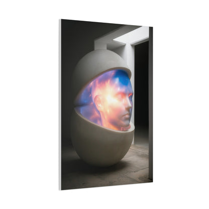 Surreal Cosmic Mind Sculpture Wall Art & Canvas Print
