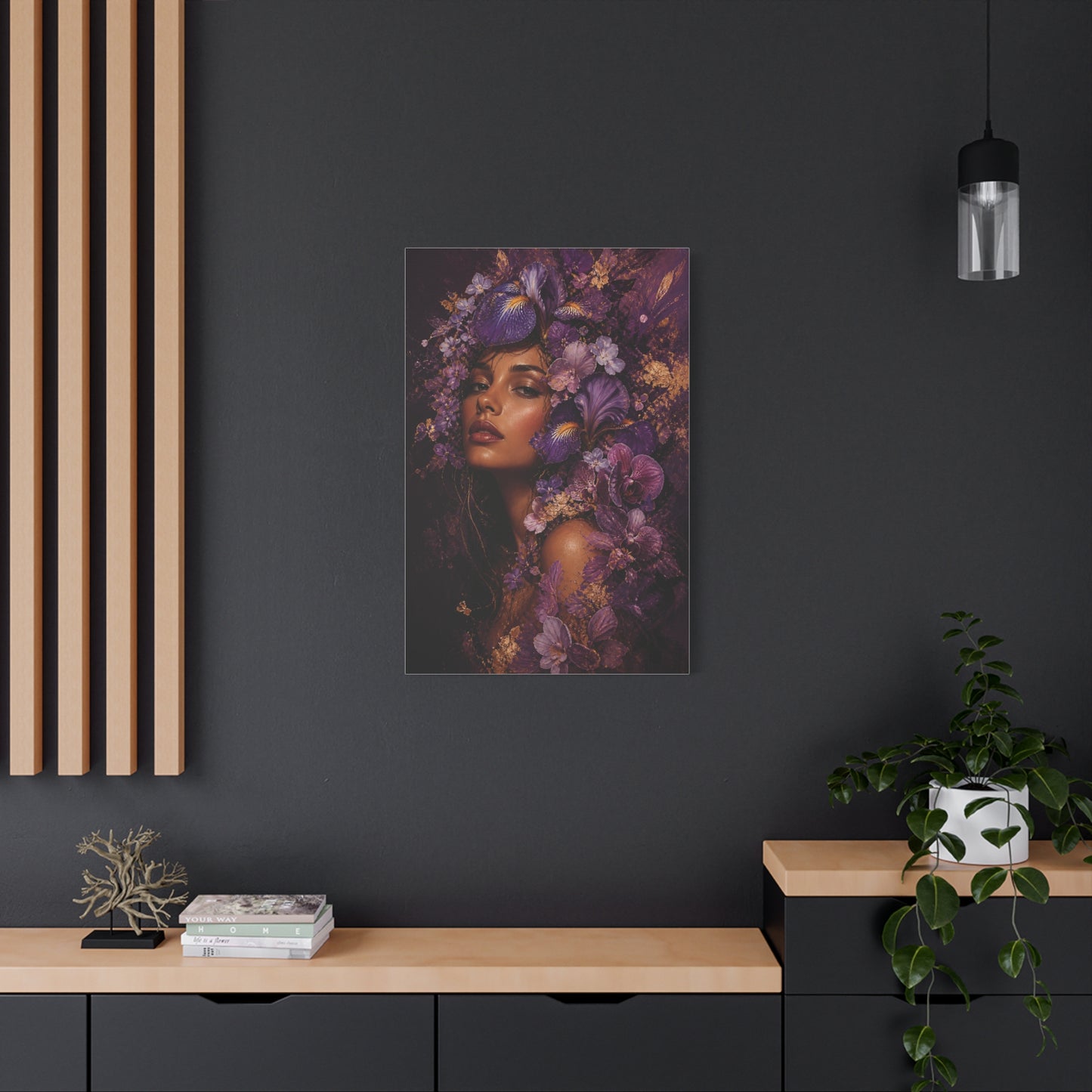 Floral Crown Muse Portrait Wall Art & Canvas Print