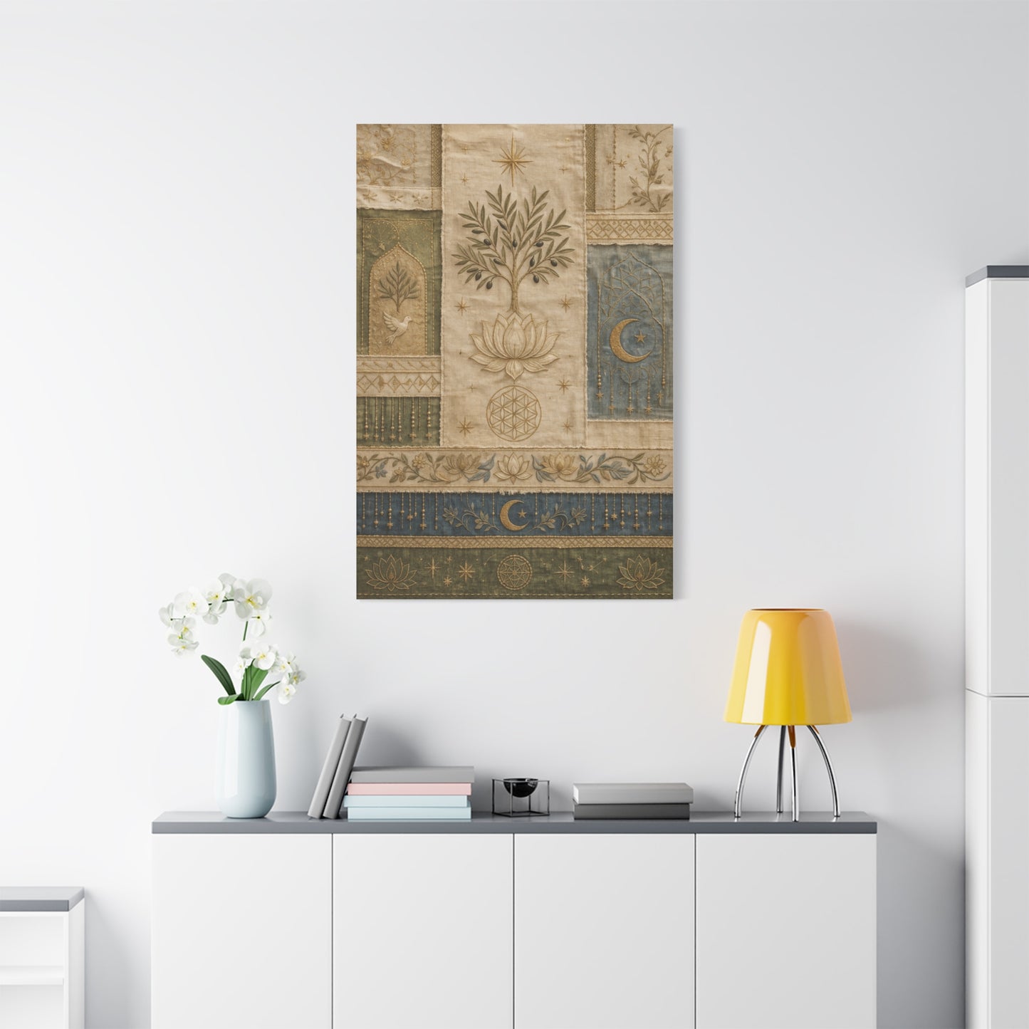 Sacred Textile Harmony Wall Art & Canvas Print