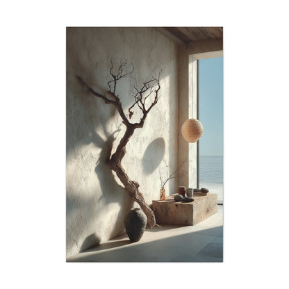 Wabi-Sabi Driftwood Interior Wall Art & Canvas Print