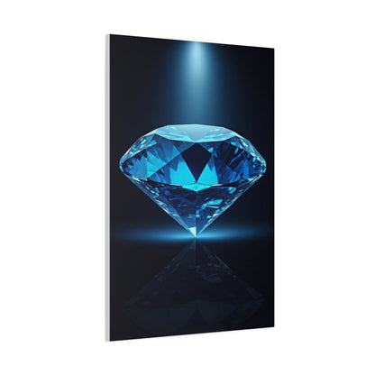 Blue Diamond Reflection Wall Art & Canvas Prints