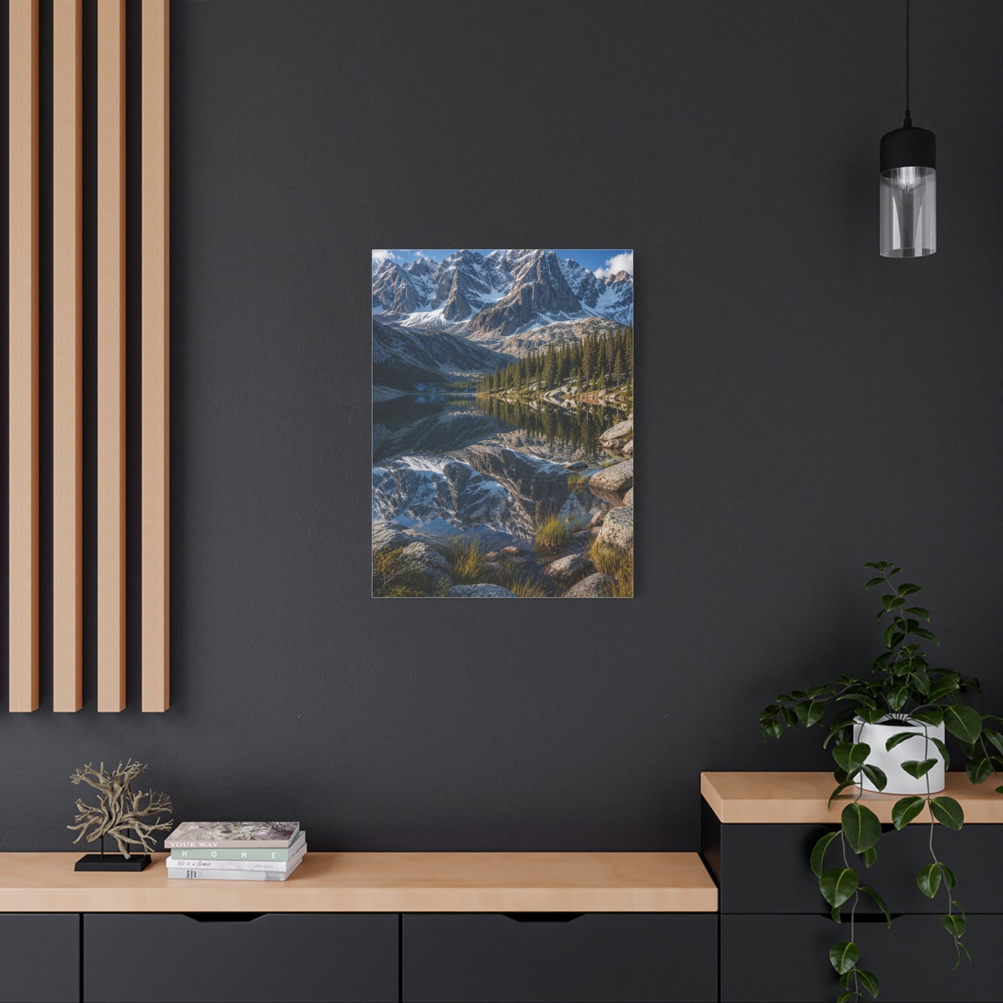 Rocky Mountain Alpine Reflection Wall Art & Canvas Print