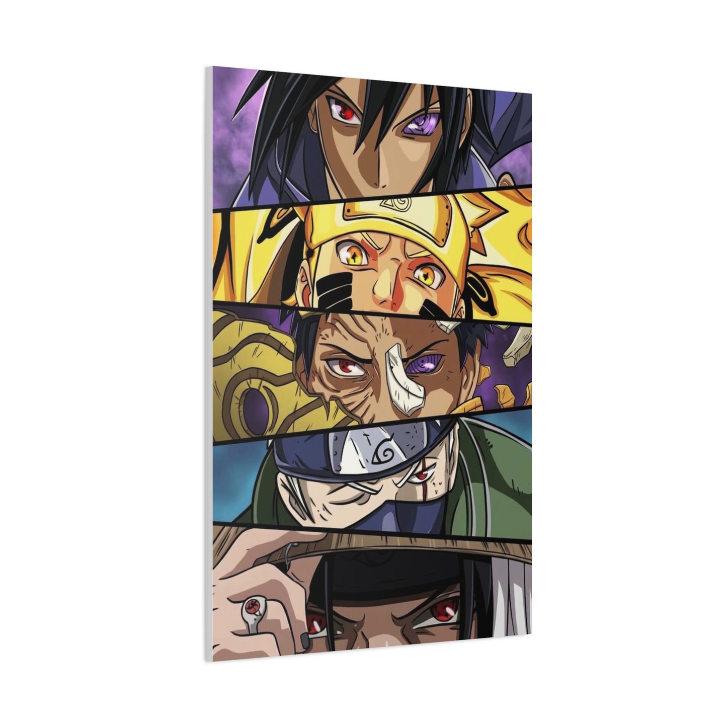 Naruto Heroes and Villains Eyes Poster Wall Art & Canvas Print