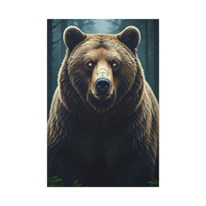 Mystic Ember-Eyed Grizzly Bear Wall Art & Canvas Prints