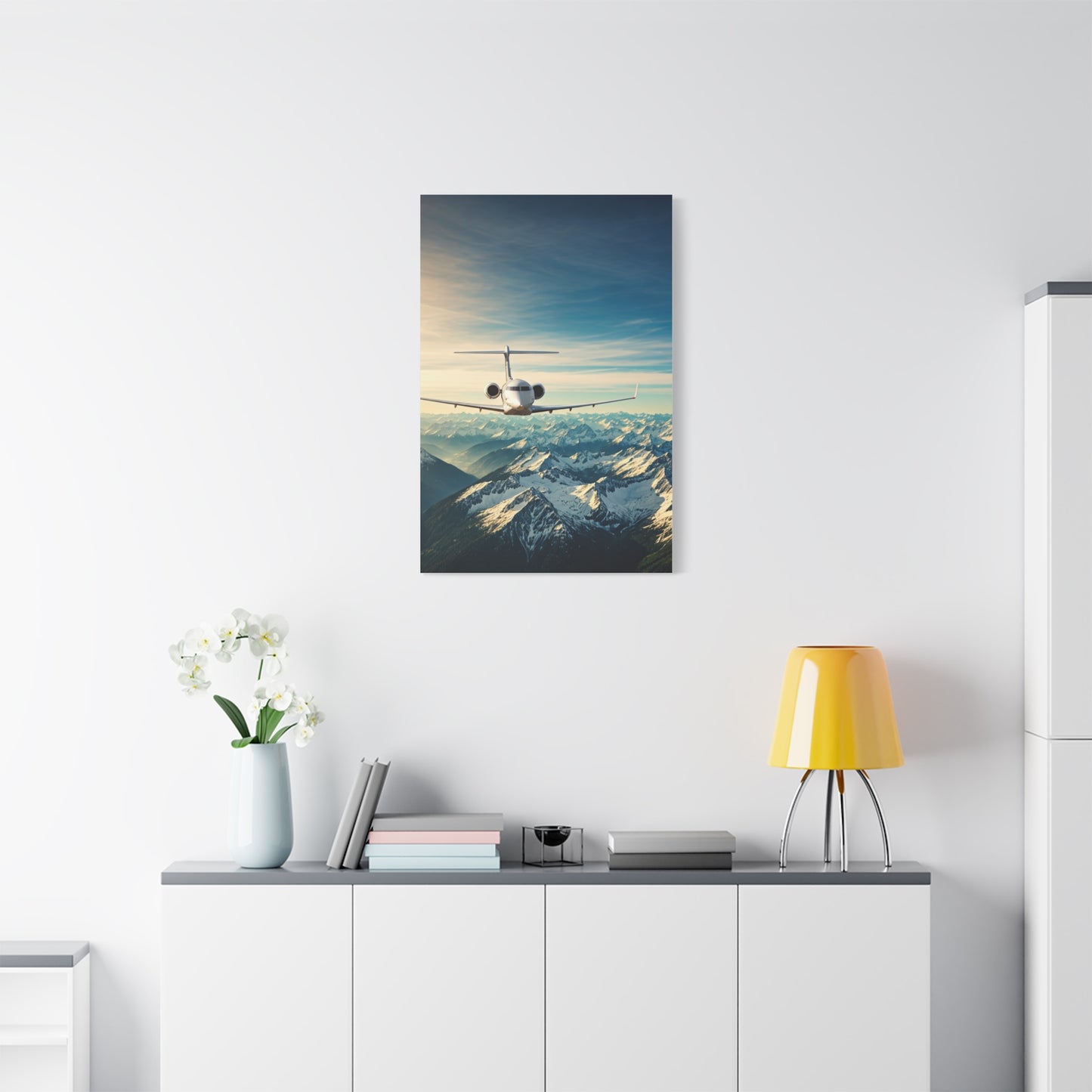 Mountain Summit Jet Journey Wall Art & Canvas Prints