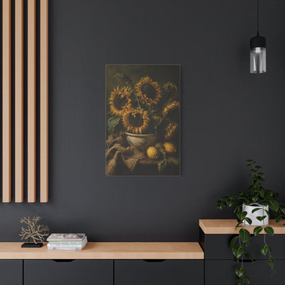 Baroque Sunflower Arrangement Wall Art & Canvas Print