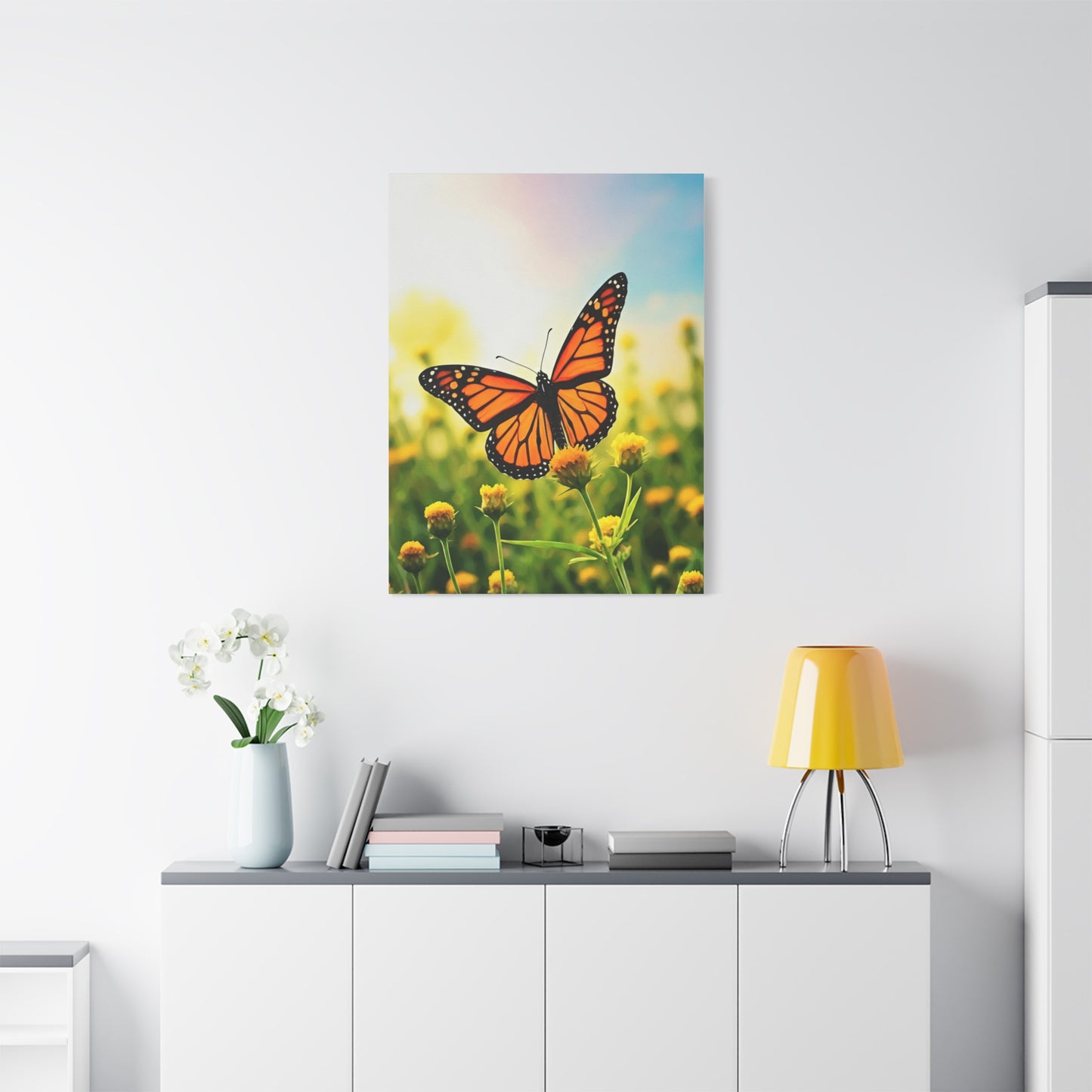 Monarch Butterfly Meadow Flight Wall Art & Canvas Prints
